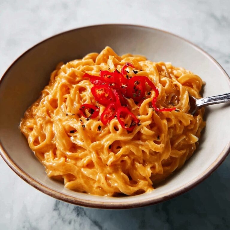 One-Pot Spicy Gochujang Alfredo Pasta Recipe