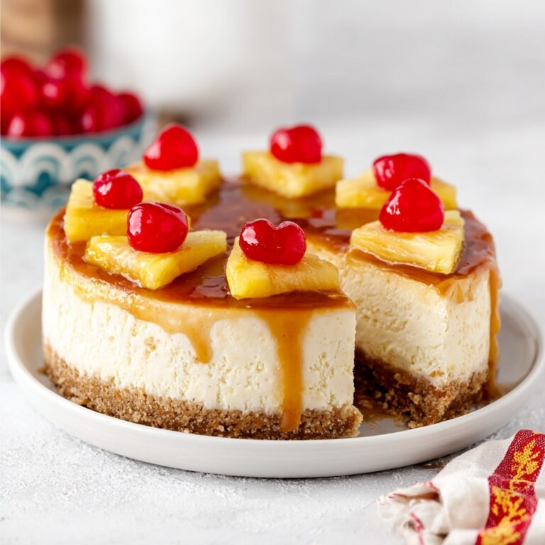 Pineapple Upside-Down Cheesecake Recipe