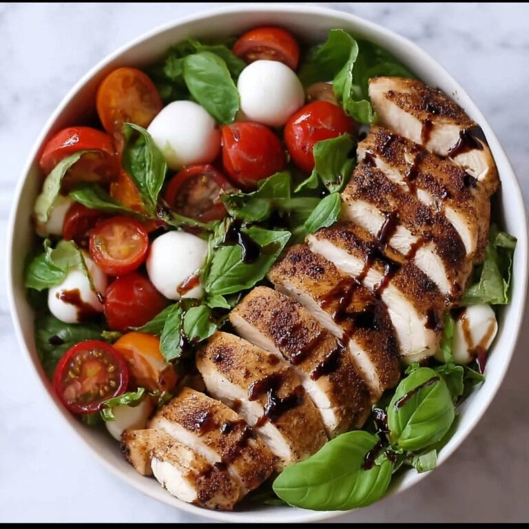 Balsamic Chicken Caprese Salad Recipe
