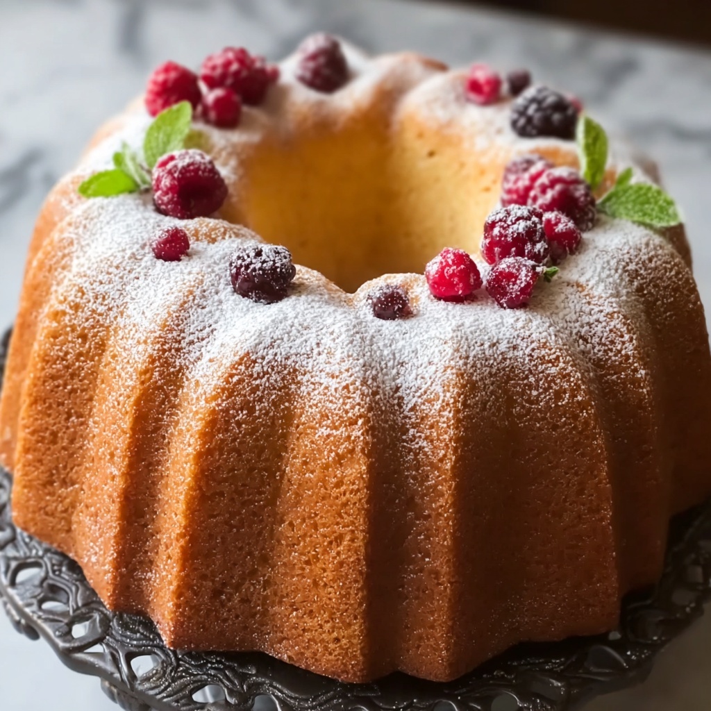Million Dollar Pound Cake Recipe - Recipe Image