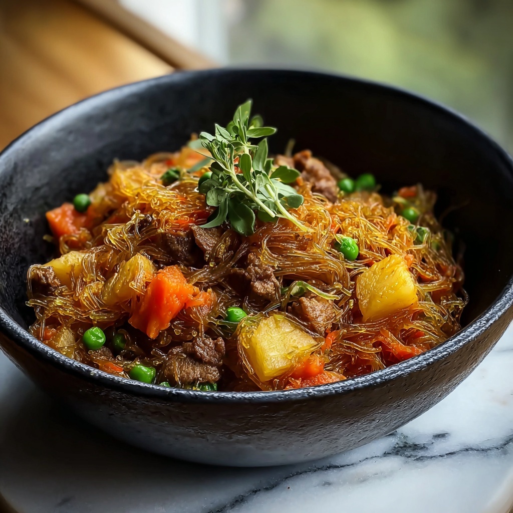 Filipino Pancit With Beef Recipe - Recipe Image
