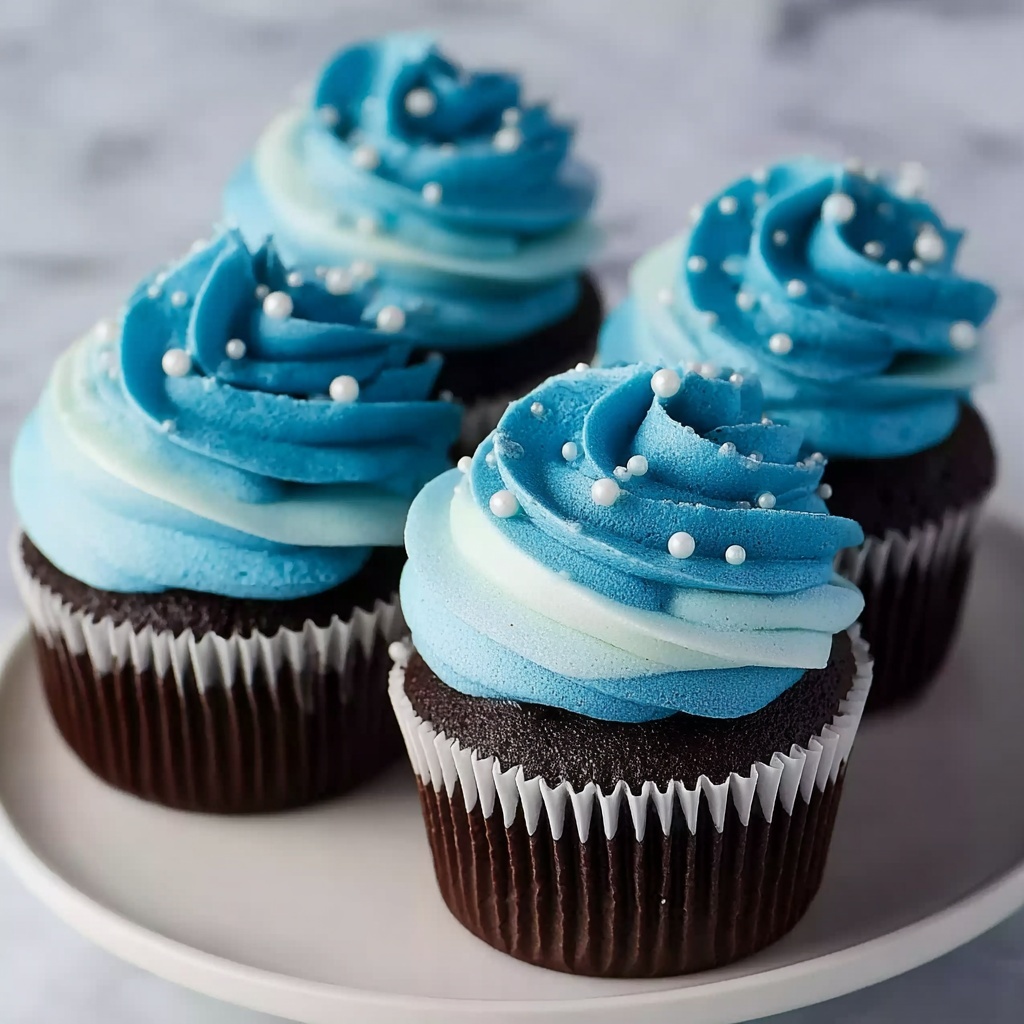 Blue Velvet Cupcakes Recipe - Recipe Image