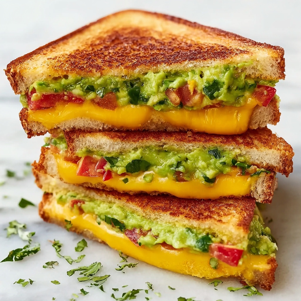 Guacamole Grilled Cheese Sandwich Recipe - Recipe Image