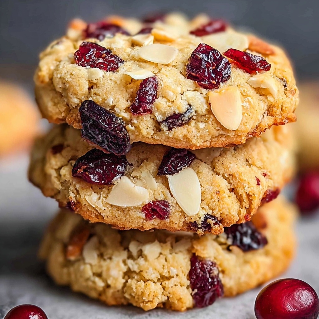 Gluten-Free Almond Flour Cookies with Cranberries and Maple Syrup Recipe - Recipe Image