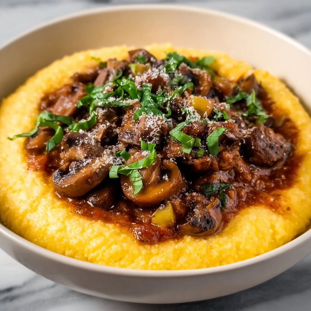 Mushroom Ragù with Polenta Recipe - Recipe Image