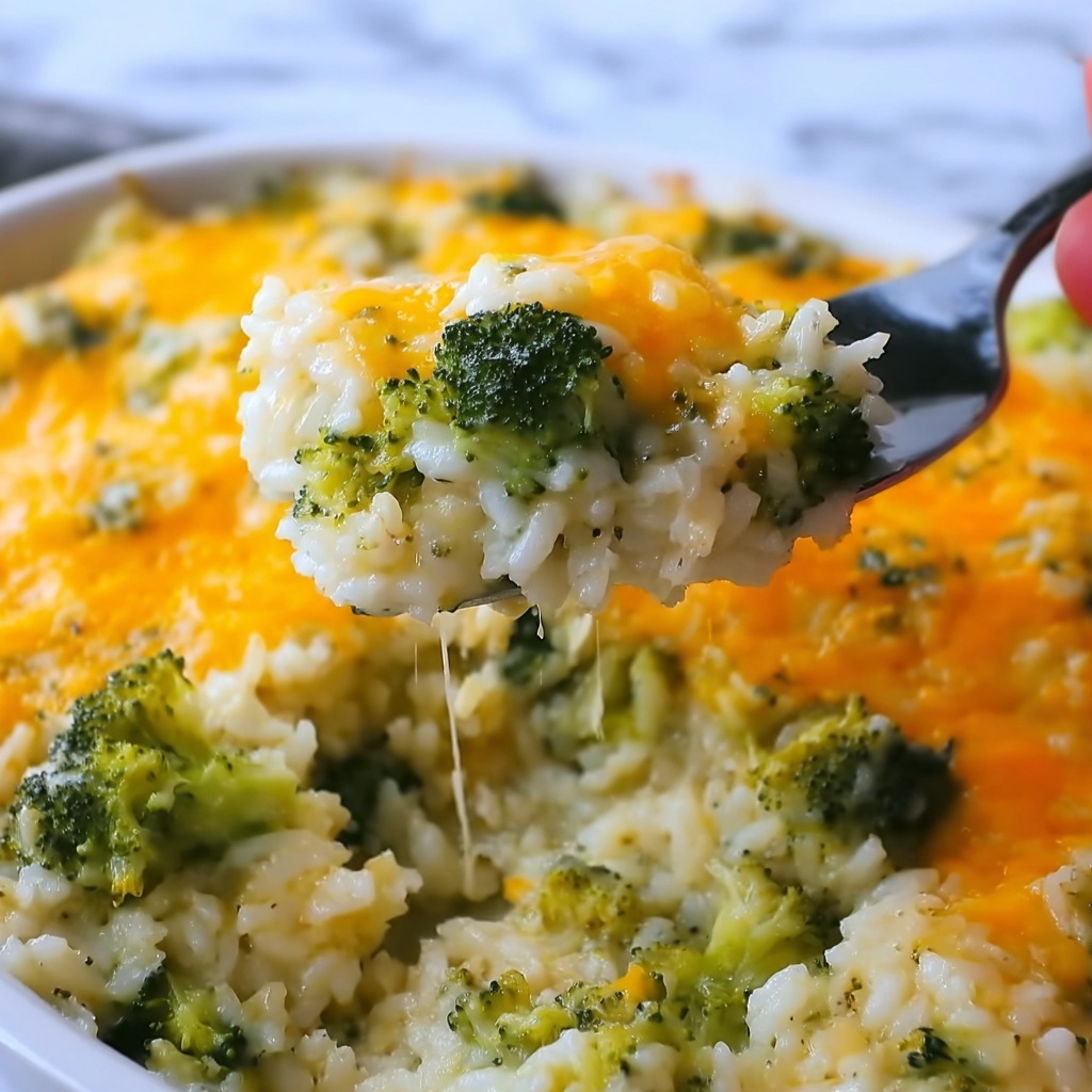 Broccoli Cheese Rice Casserole Recipe - Recipe Image
