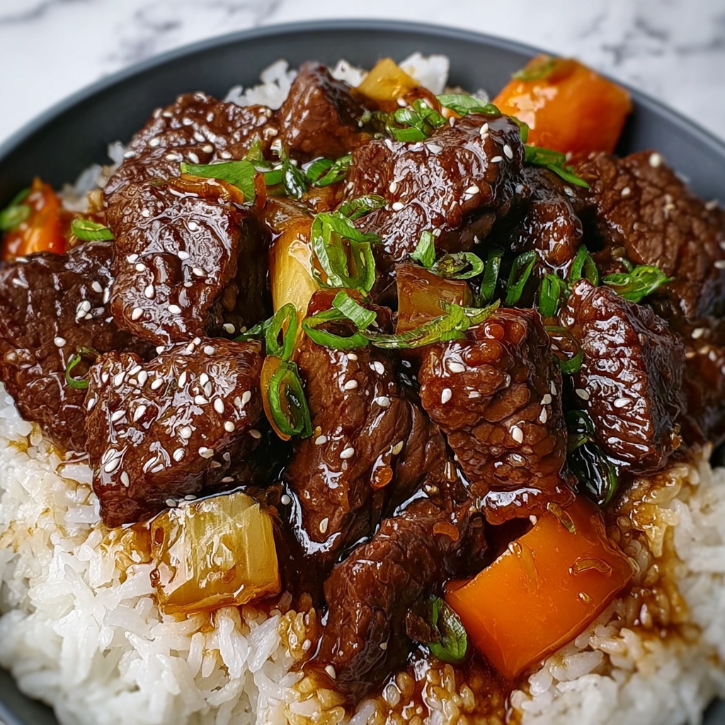High Protein Beijing Beef Rice Bowls Recipe - Recipe Image