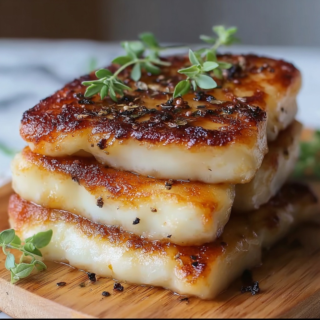 Pan-Fried Cheese Potato Bread Recipe - Recipe Image