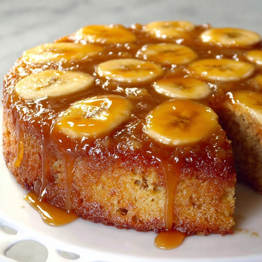 Banana Upside Down Cake Recipe - Recipe Image