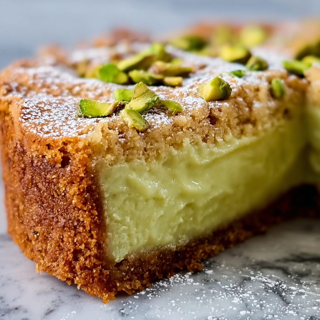 Pistachio Ooey Gooey Butter Cake Recipe - Recipe Image