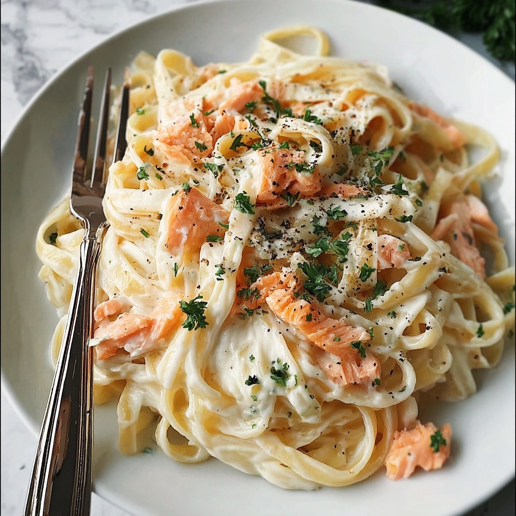 Smoked Salmon Carbonara Recipe - Recipe Image