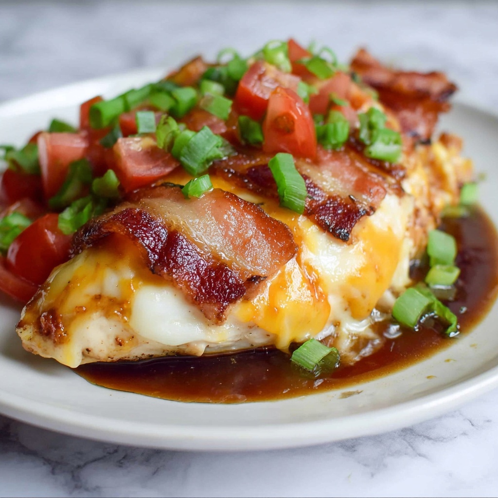 Monterey Chicken with Bacon, Barbecue Sauce, and Melted Jack Cheese Recipe - Recipe Image