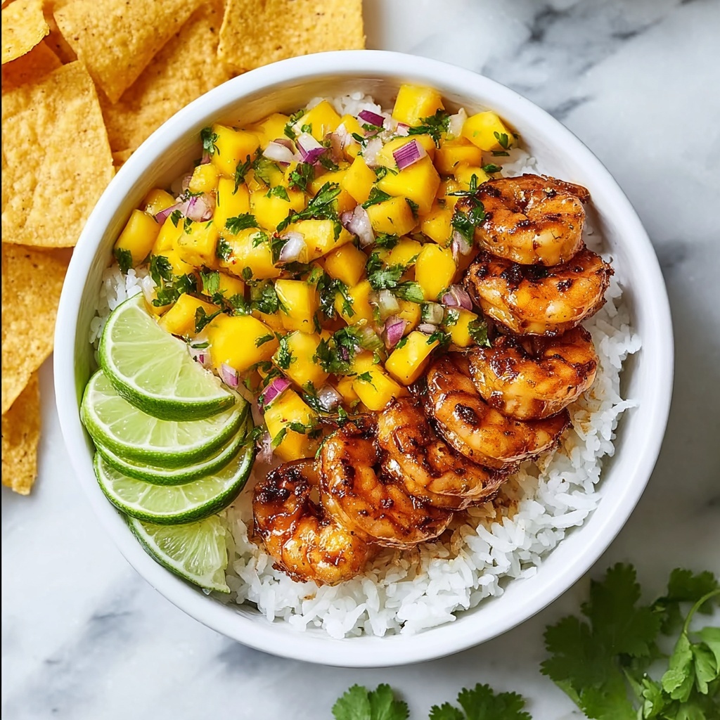 Chili Lime Shrimp Bowls with Mango-Avocado Salsa Recipe - Recipe Image