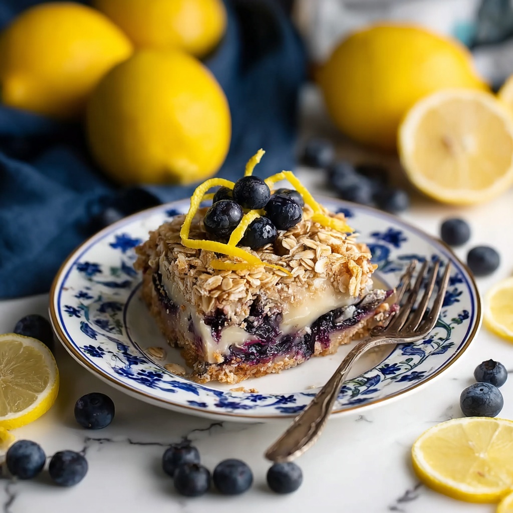 Lemon Blueberry Baked Oatmeal Recipe - Recipe Image
