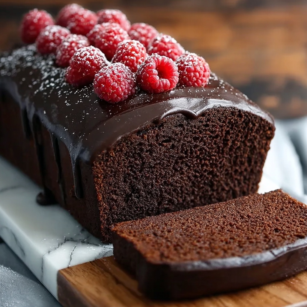 Chocolate Loaf Cake with Whipped Ganache Recipe - Recipe Image