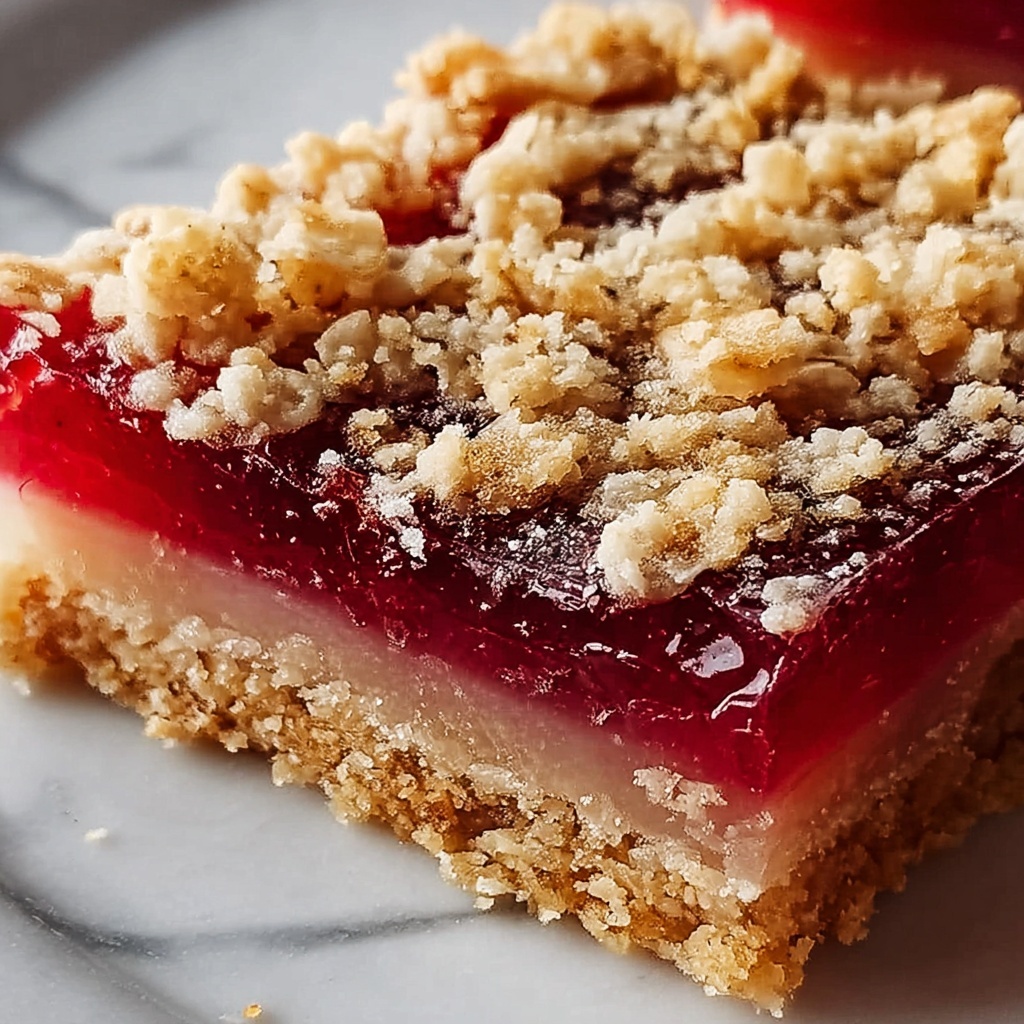 Amish Oatmeal Rhubarb Bars Recipe - Recipe Image