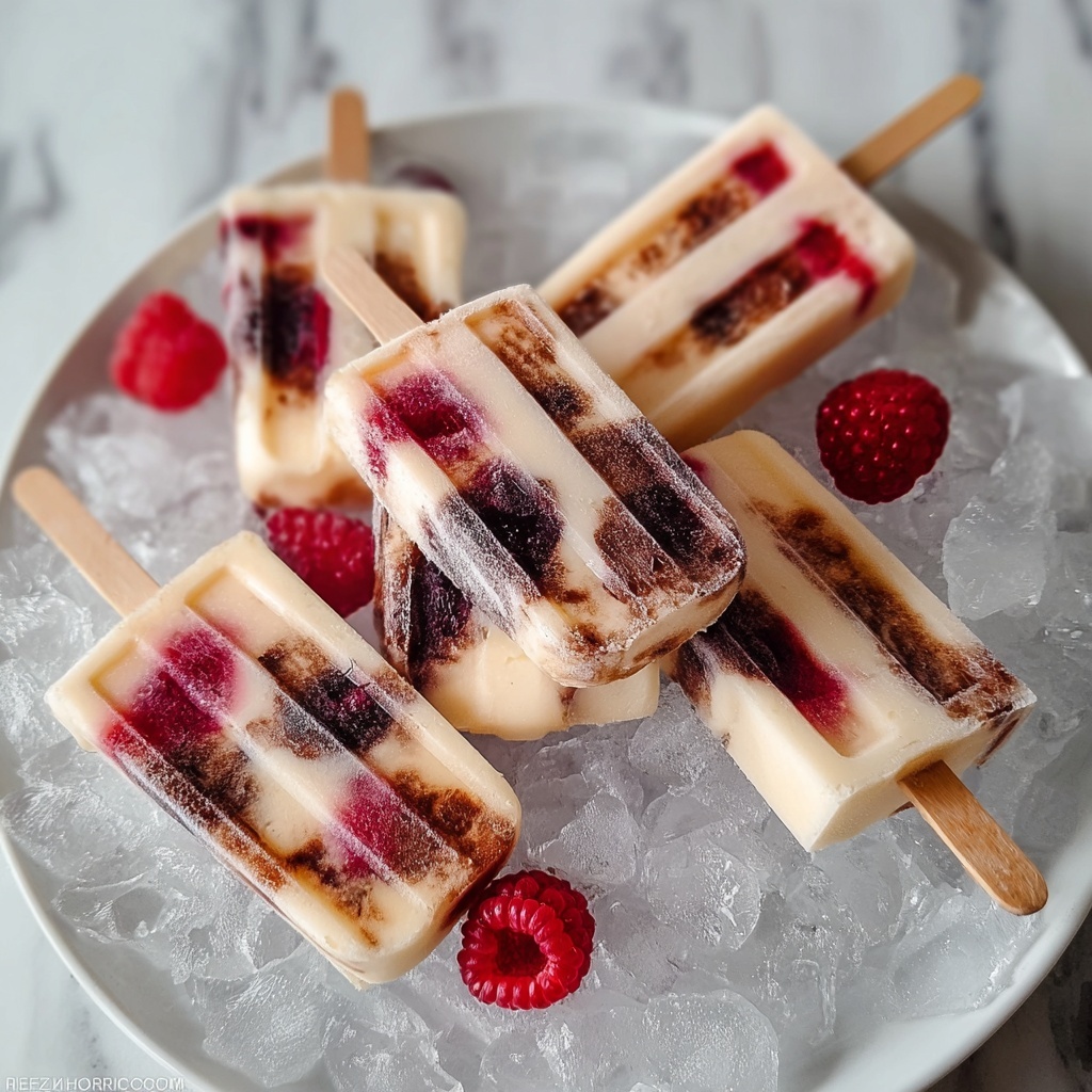 Frozen Cherry Cola Float Pops Recipe - Recipe Image
