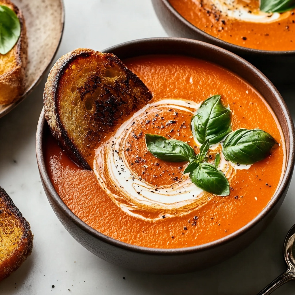 Creamy Tomato Basil Soup Recipe - Recipe Image