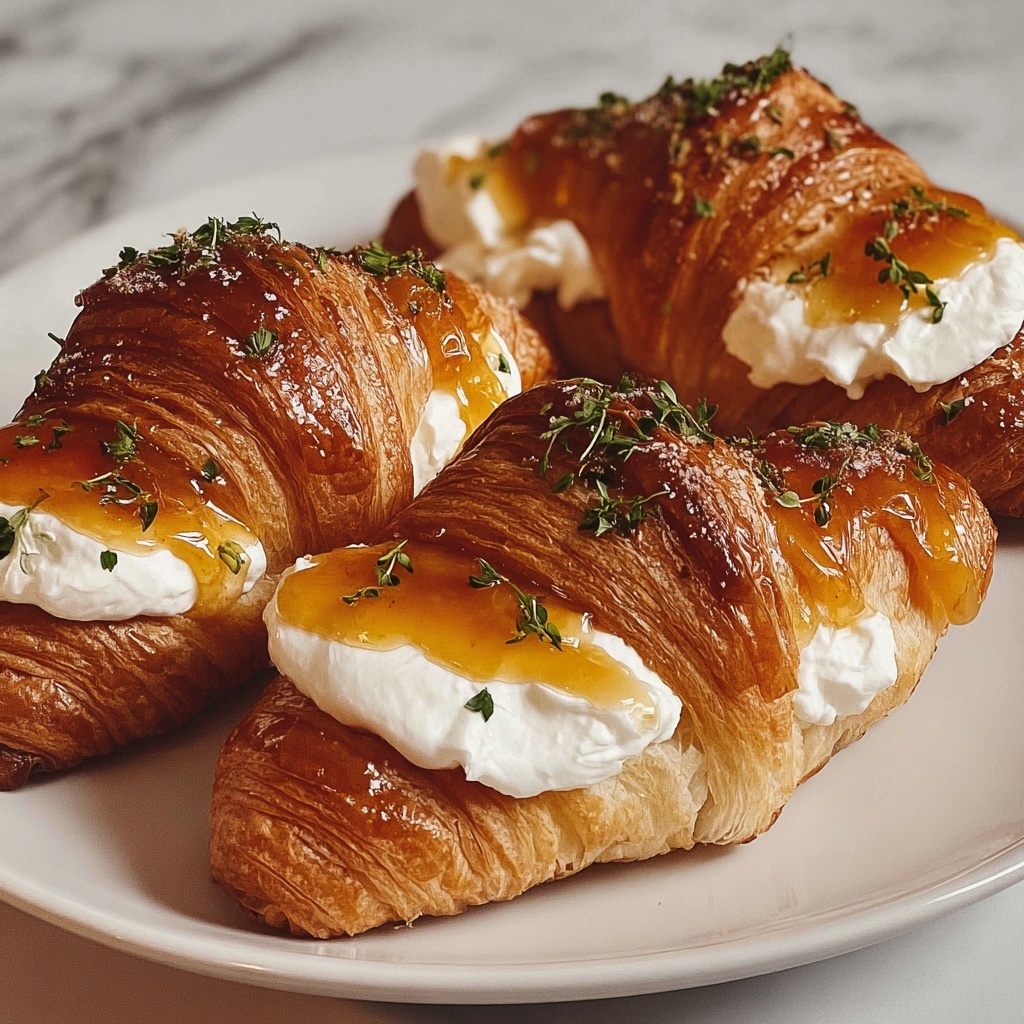 Whipped Ricotta with Burnt Honey Croissants Recipe - Recipe Image