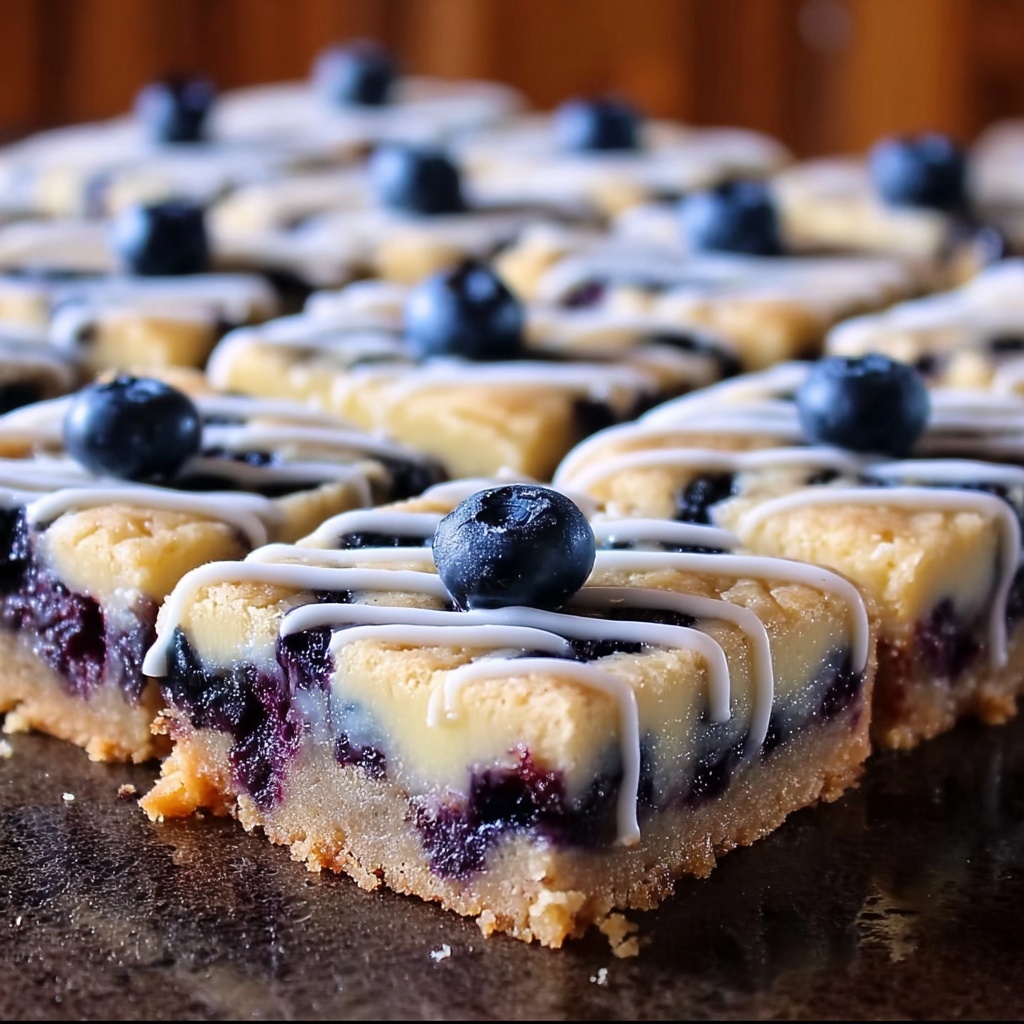 Lemon Blueberry Shortbread Bars Recipe - Recipe Image