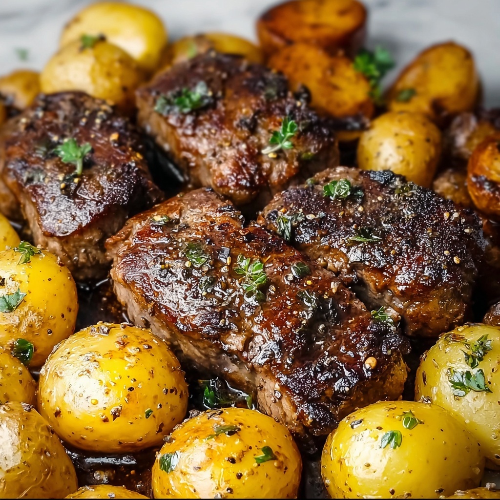 Garlic Butter Steak and Potatoes Skillet Recipe - Recipe Image