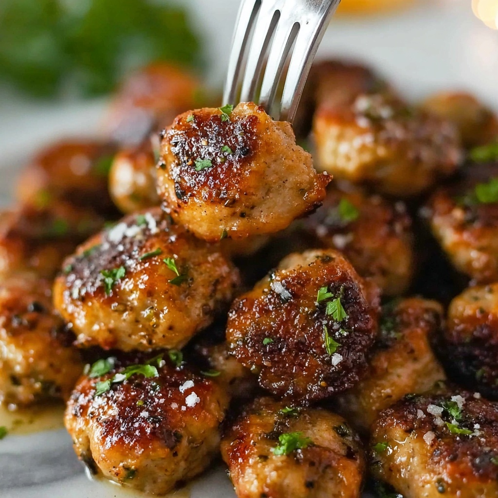 Garlic Butter Chicken Bites Recipe - Recipe Image