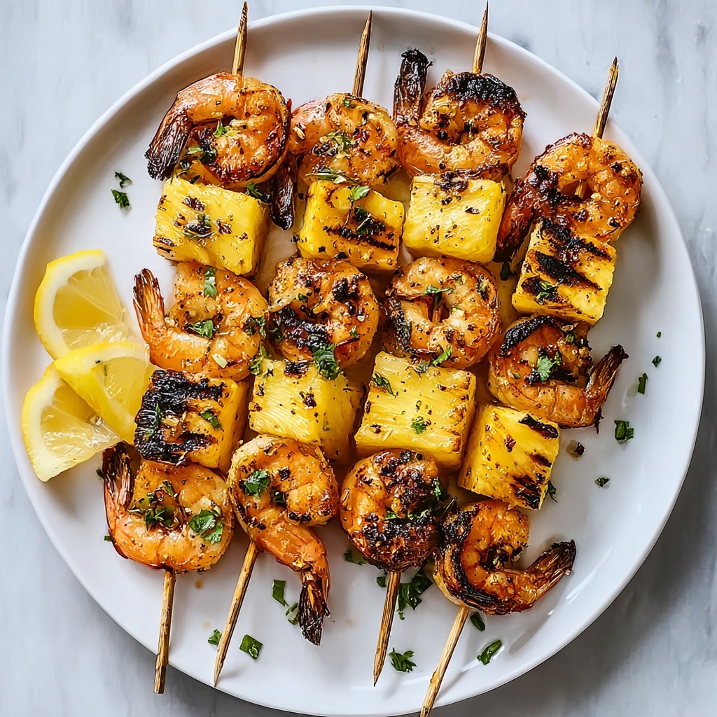Grilled Shrimp Pineapple Skewers Recipe - Recipe Image