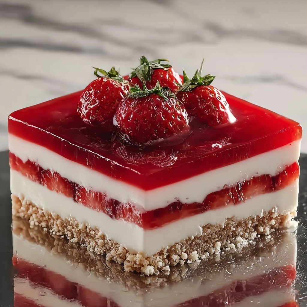 Strawberry Cream Cheese Icebox Cake Recipe - Recipe Image