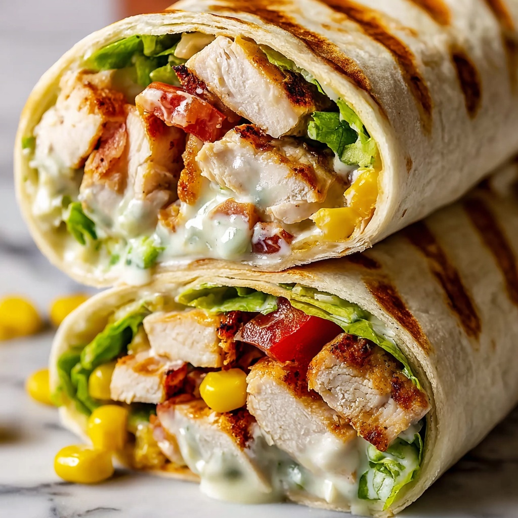 Chicken BLT Wraps Recipe - Recipe Image