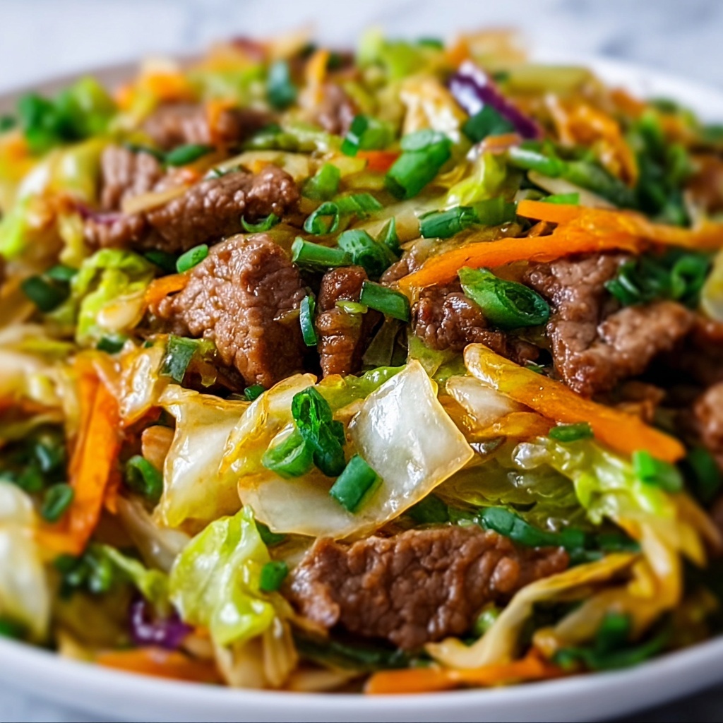 Beef and Cabbage Stir Fry Recipe - Recipe Image