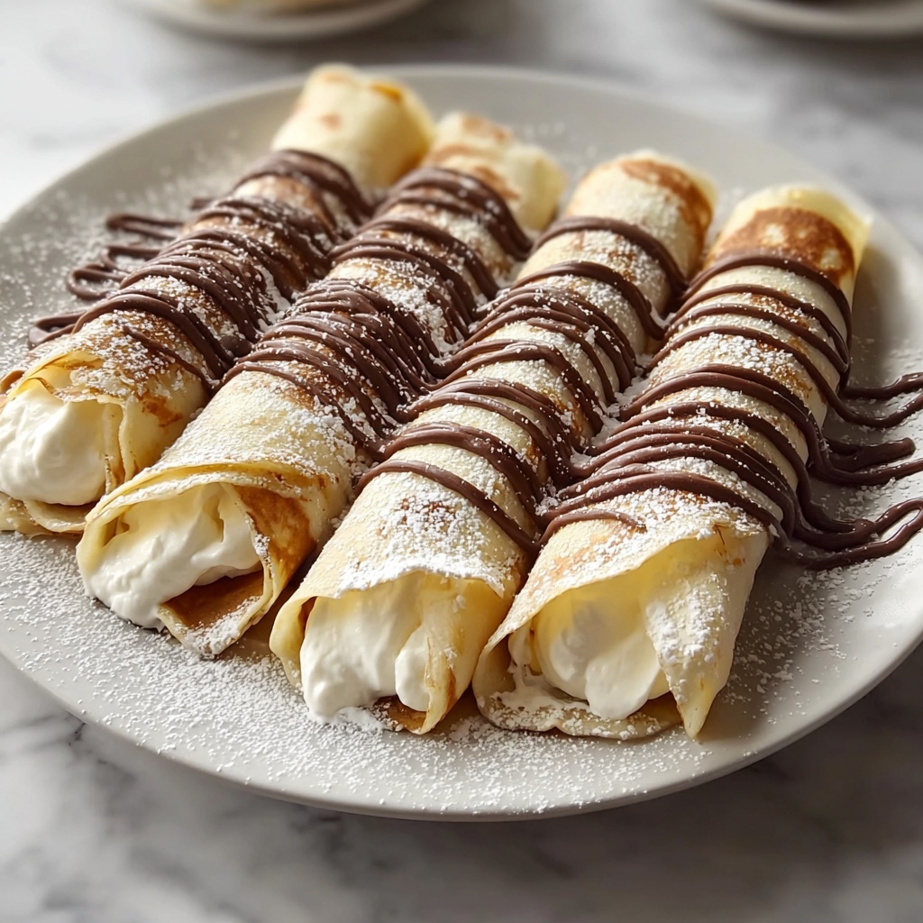 Nutella Cream-Filled Crepes Recipe - Recipe Image