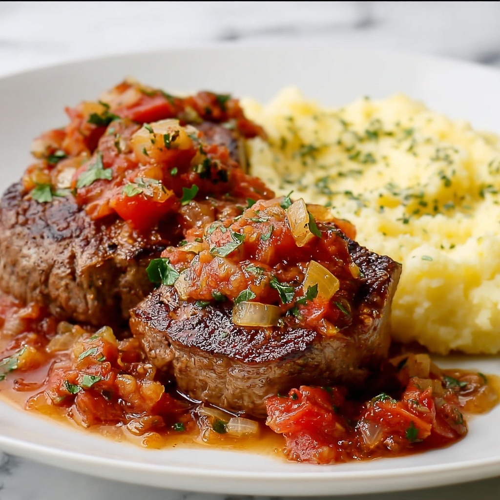 Old Fashioned Swiss Steak : A Comforting Classic Dinner Recipe - Recipe Image