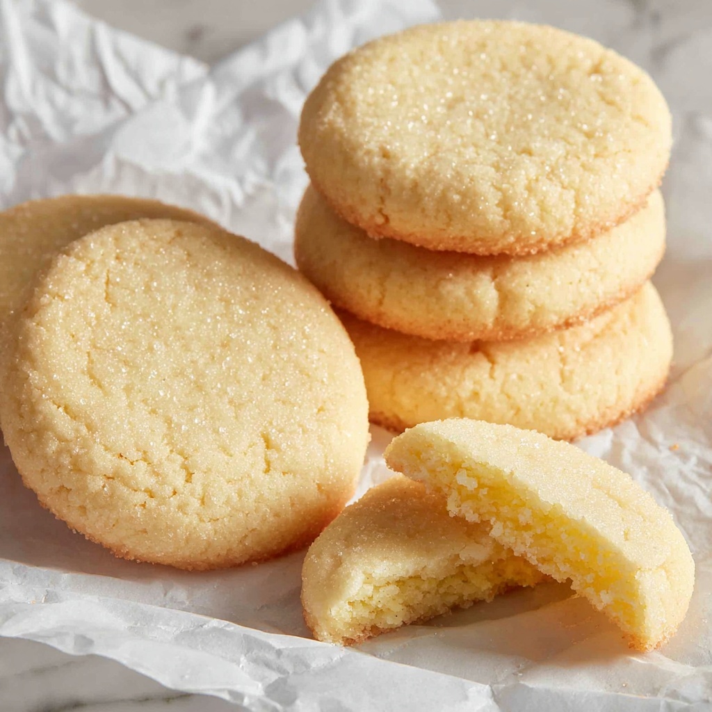 Butter Sugar Cookies with Coarse Sugar Crust Recipe - Recipe Image
