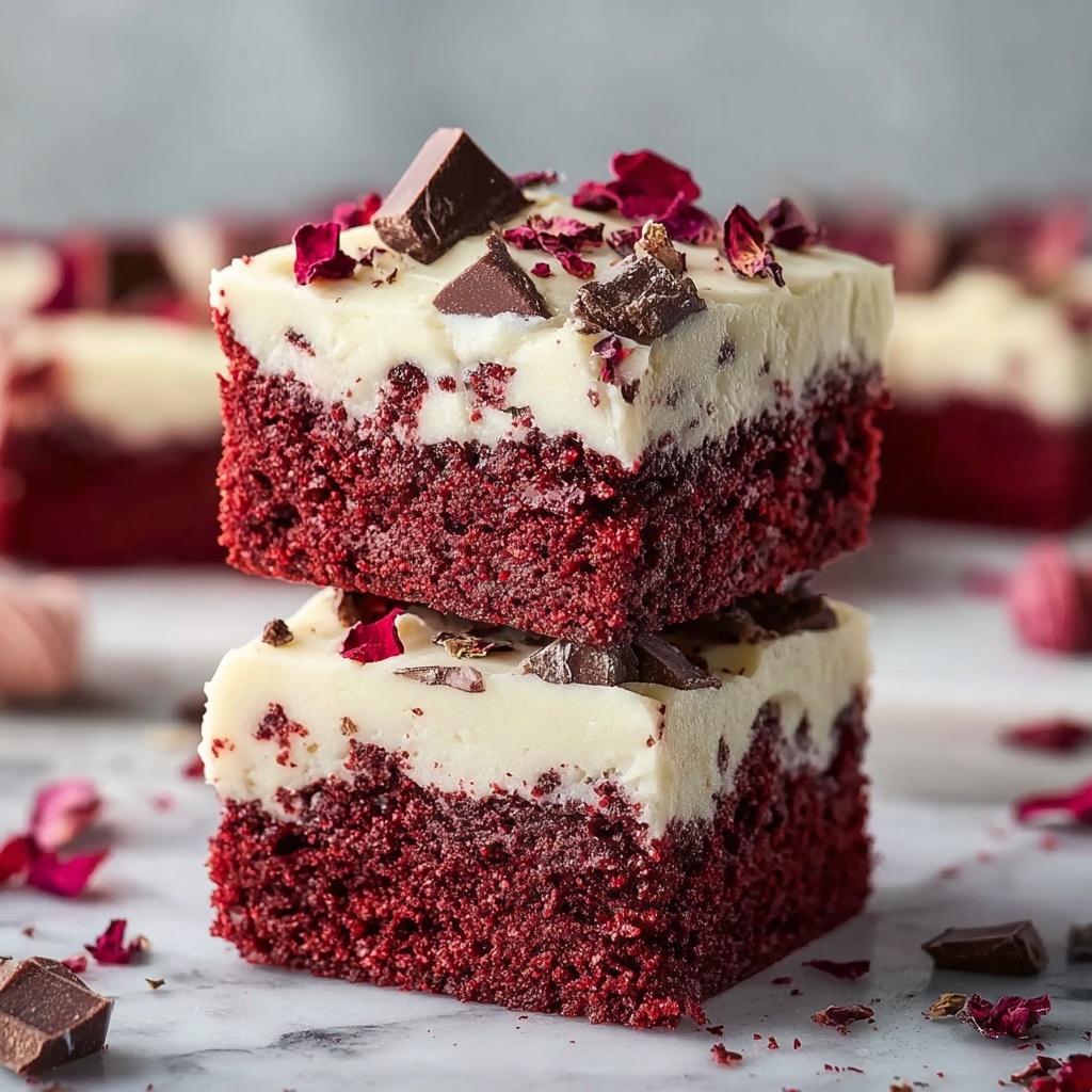 The Best Fudgy Red Velvet Brownies Recipe - Recipe Image