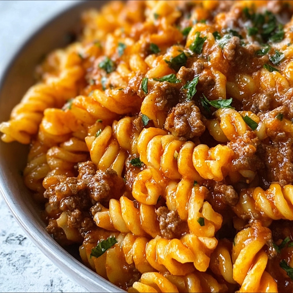 Quick Sloppy Joe Pasta Casserole Recipe - Recipe Image