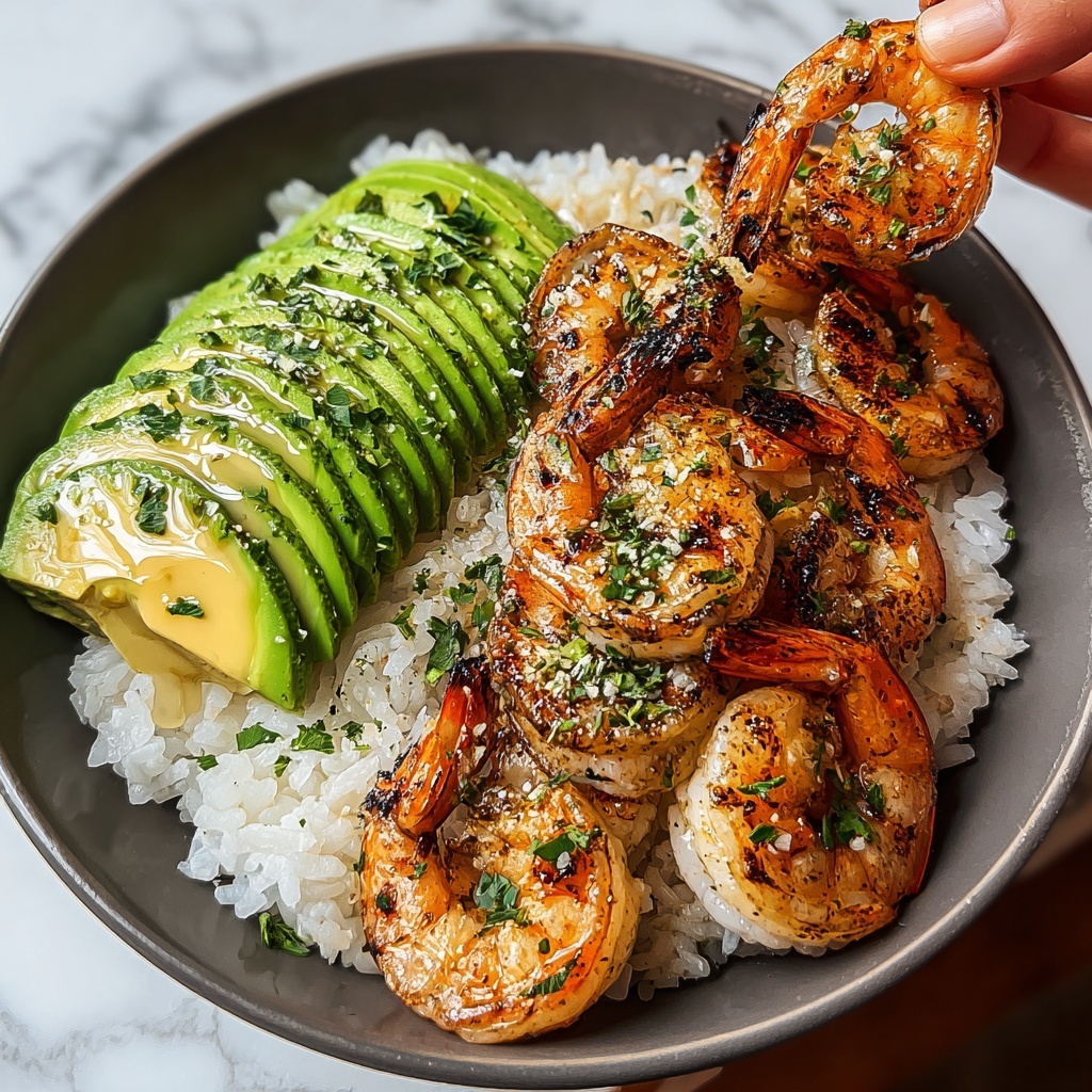 Spicy Shrimp and Avocado Rice Bowl Recipe - Recipe Image