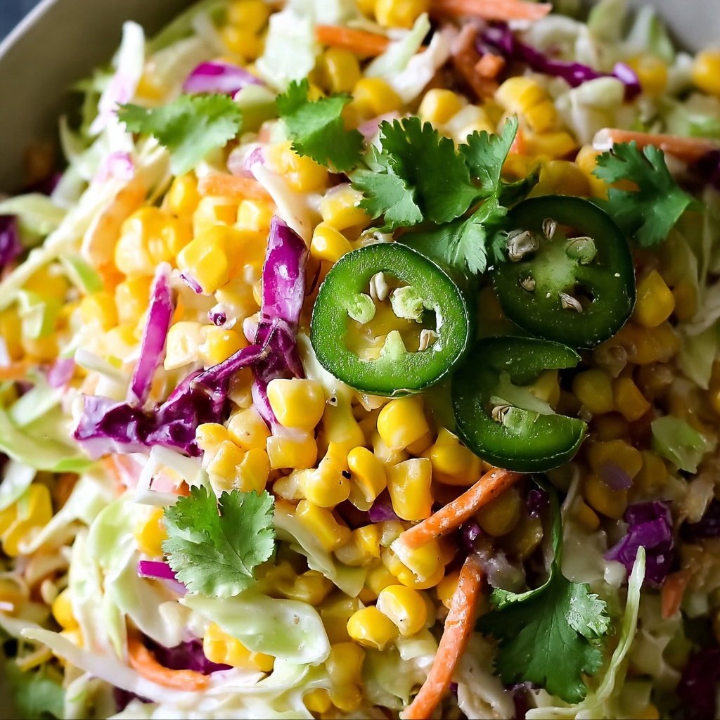 Jalapeño Corn Coleslaw Recipe - Recipe Image