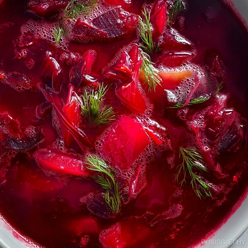Ukrainian Beet Soup (Borscht) in Pressure Cooker Recipe - Recipe Image