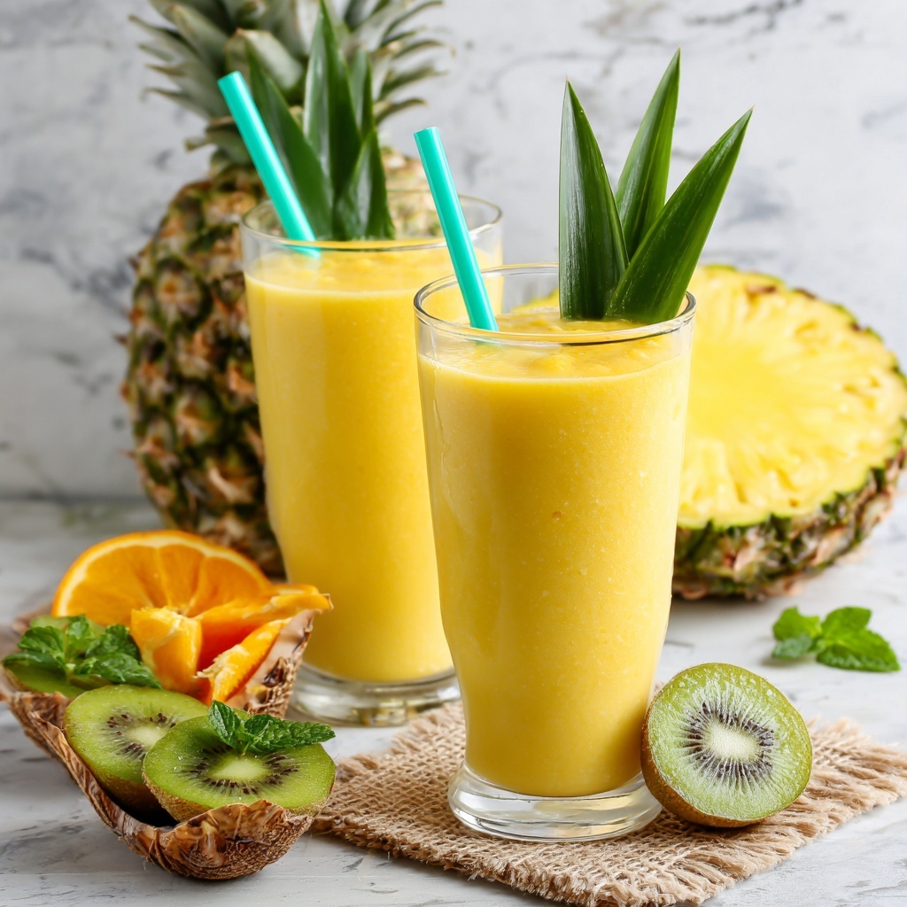 Mango Pineapple Smoothie Recipe - Recipe Image