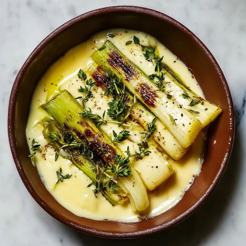 Braised Leeks with Beurre Blanc Recipe - Recipe Image