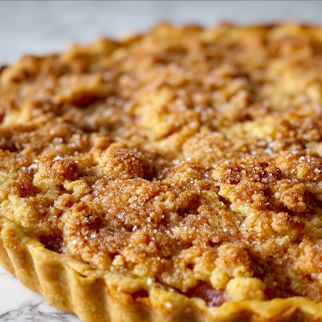 Dutch Rhubarb Pie Recipe - Recipe Image