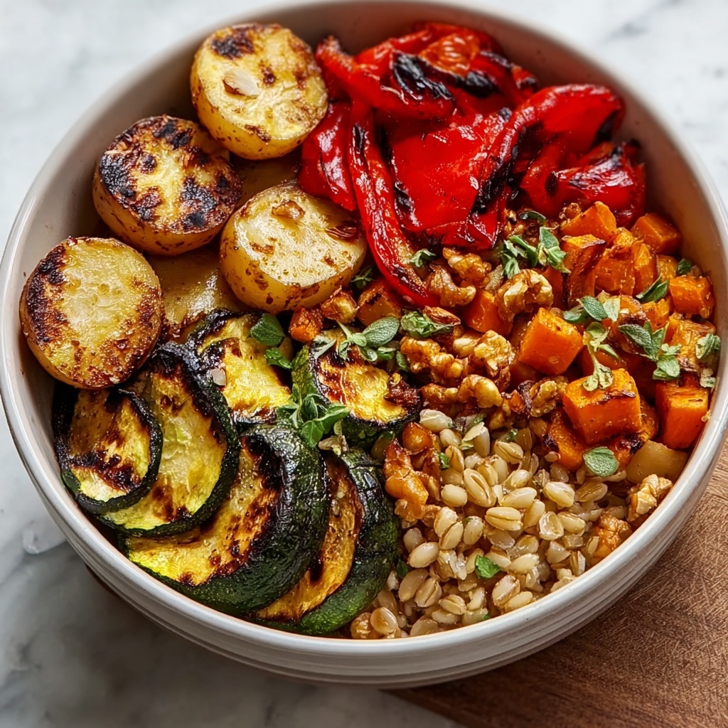 Roasted Vegetable and Brown Rice Bowl Recipe - Recipe Image