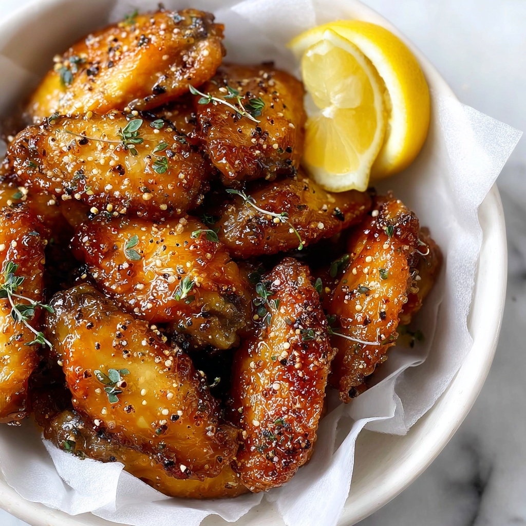 Honey Lemon Pepper Wings Recipe - Recipe Image