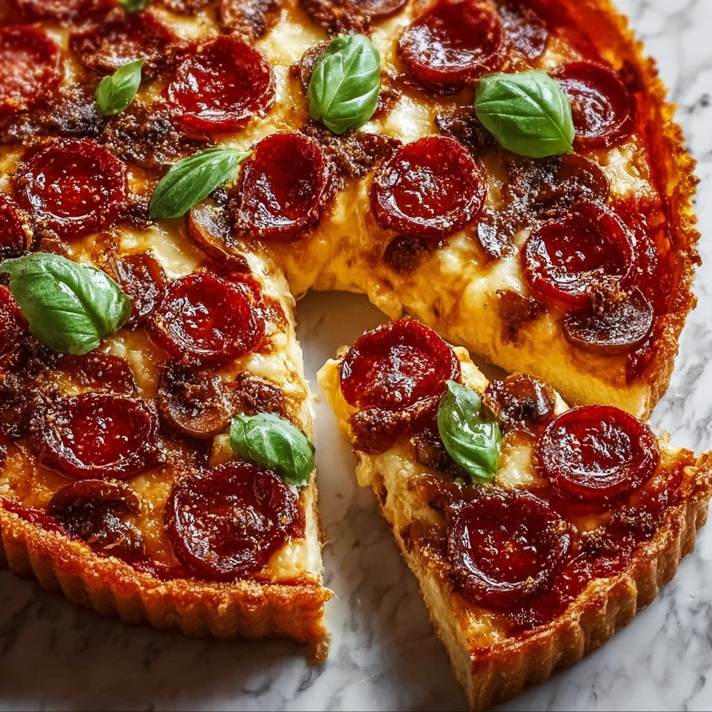 Stuffed Deep Dish Pizza Pie Recipe - Recipe Image