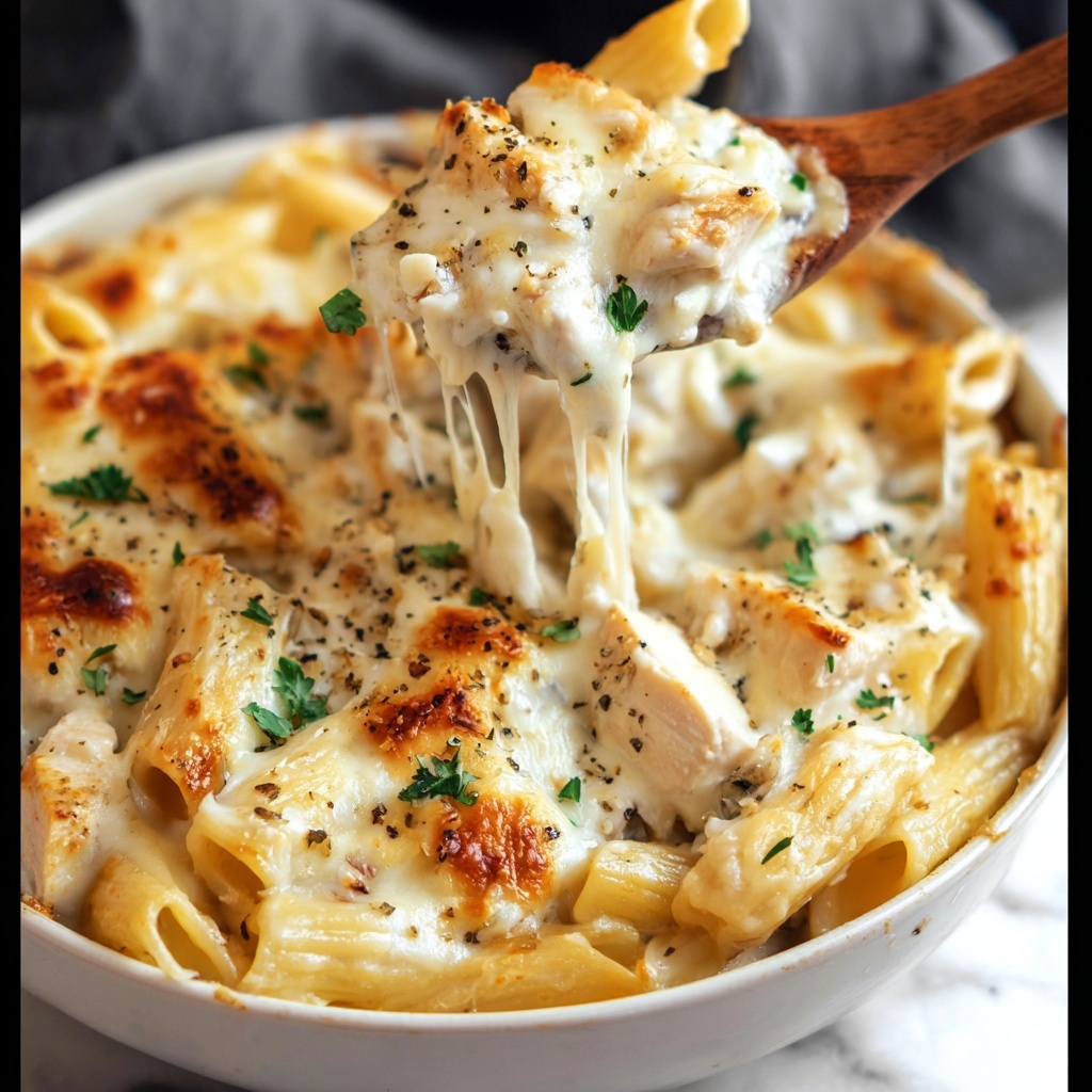 Chicken Alfredo Bake Recipe - Recipe Image