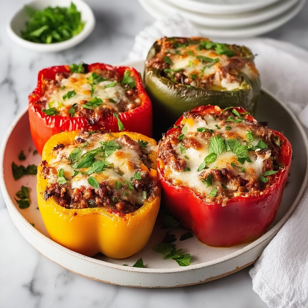 Classic Stuffed Bell Peppers Recipe - Recipe Image