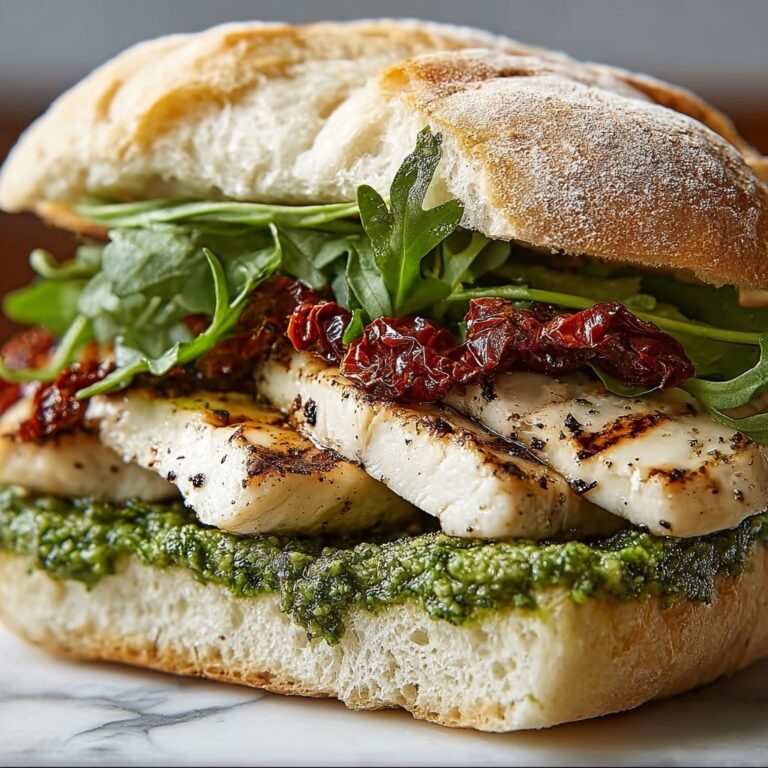 Grilled Chicken Sandwich with Pesto Recipe