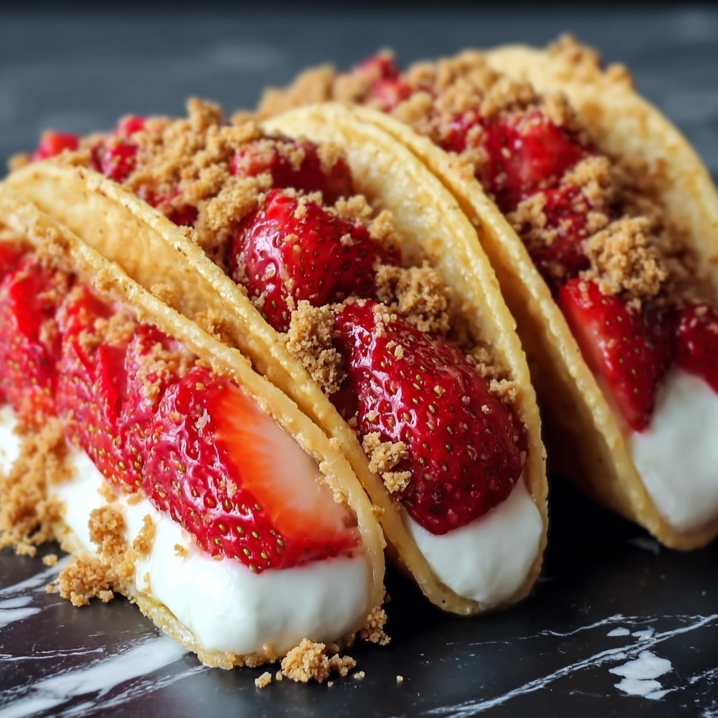Strawberry Crunch Cheesecake Tacos Recipe - Recipe Image