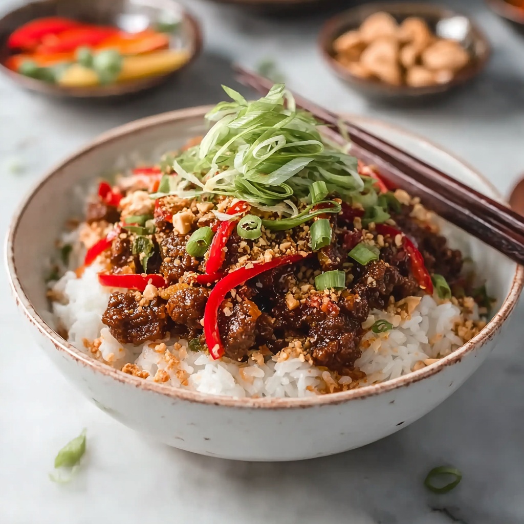 20 Minute Korean Gochujang Beef Bowls Recipe - Recipe Image