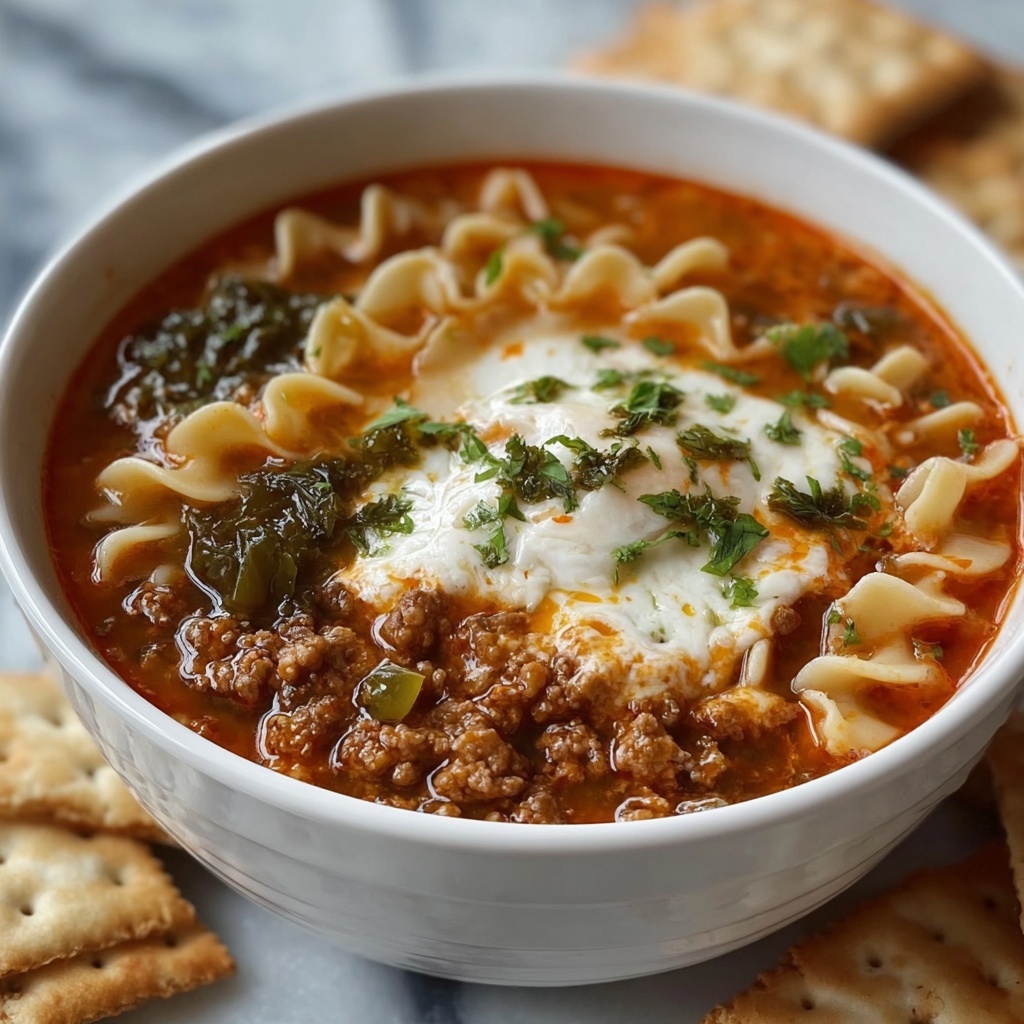 Crock Pot Lasagna Soup Recipe - Recipe Image